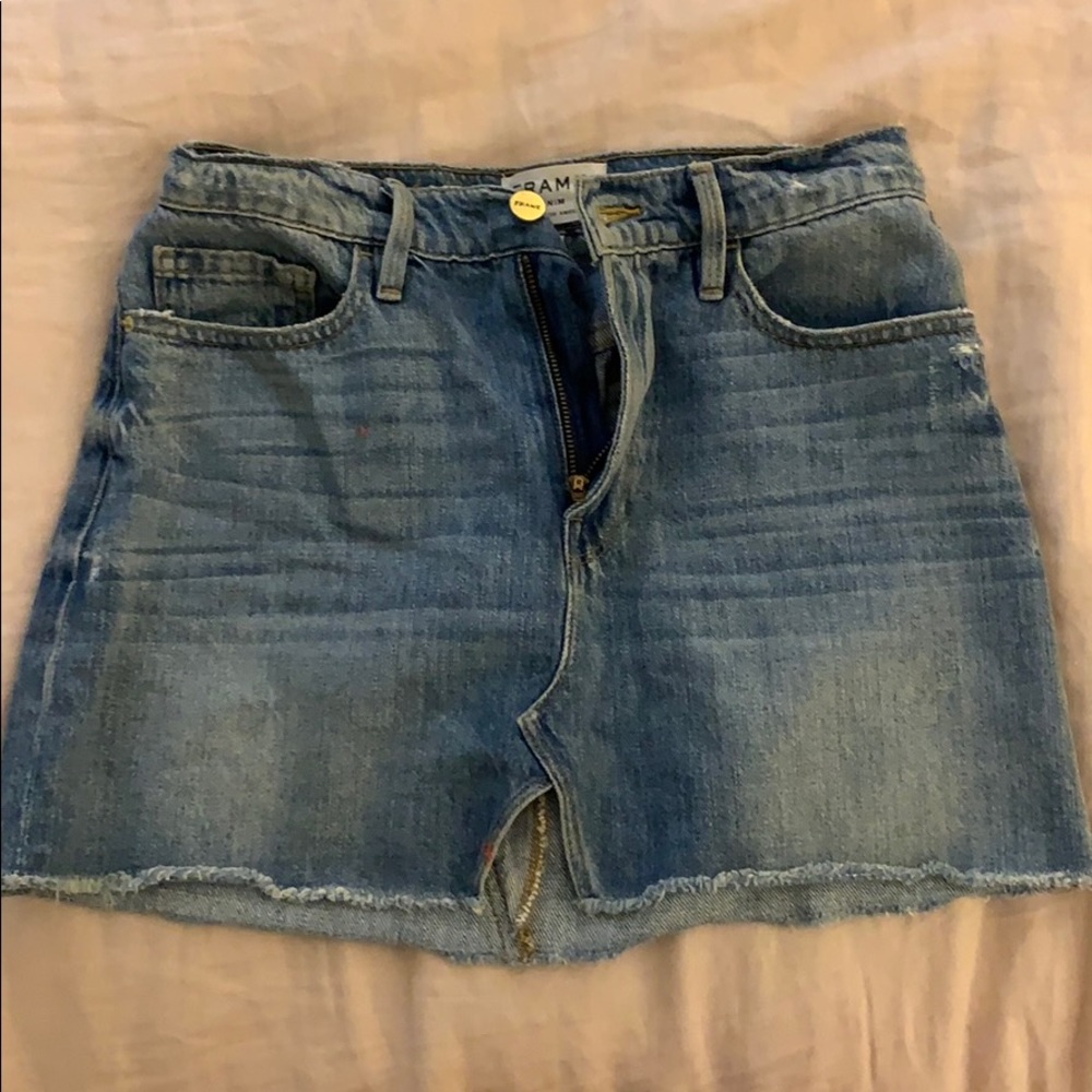 Frame jean skirt